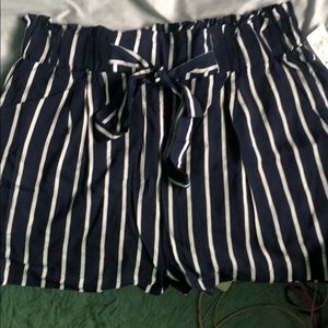 Jeans Warehouse Striped Tie Shorts